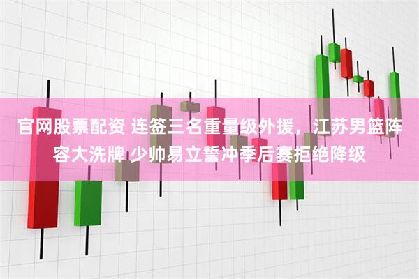 官网股票配资 连签三名重量级外援，江苏男篮阵容大洗牌 少帅易立誓冲季后赛拒绝降级